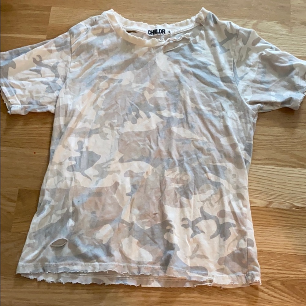 CHRLDR ripped t shirt
